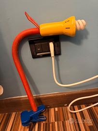 Lampada da camera con molletta