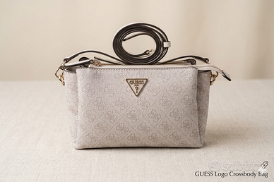 GUESS Noelle Tri Compartment Crossbody Bone Logo
