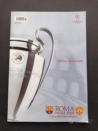 Programma finale UEFA CHAMPIONS LEAGUE ROMA 2009 