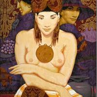 CIVITARESE GOFFREDO "Figure con natura morta"