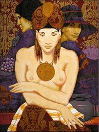 CIVITARESE GOFFREDO "Figure con natura morta"