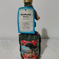 Bottiglia vintage finto legno cartolina Sorrento