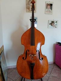 Contrabasso in legno massello di liuteria rumena