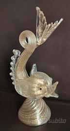 Vetri di Murano: Delfino stile Rinascimento oro