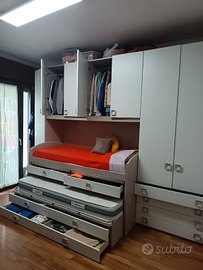 Letto in castello rientrevole