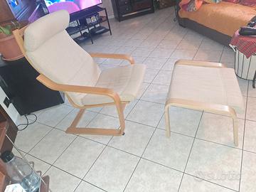 poltrona IKEA con poggia piedi Arredamento e Casalinghi In
