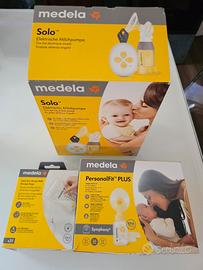 Medela Tiralatte Solo + sacche + Personalfit plus