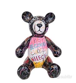 Statutta Pop Art Teddy Bear Fibra Ottica
