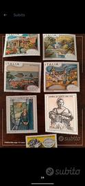 7 francobolli 1986 italiani nuovi