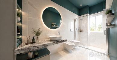 Render 3D fotorealistici per bagno, casa ecc…