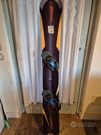 tavola snowboard hard oxygen con attacchi