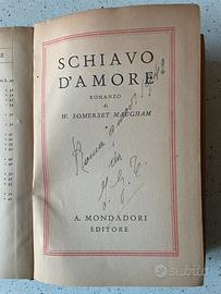 Libro d’epoca “Schiavo d’amore” di Somerset Maugha