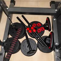 Set Dischi 30kg + Bilanceri + Kettlebell Kit