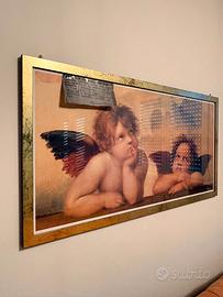 Quadro Angeli/Putti di Raffaello - cornice dorata