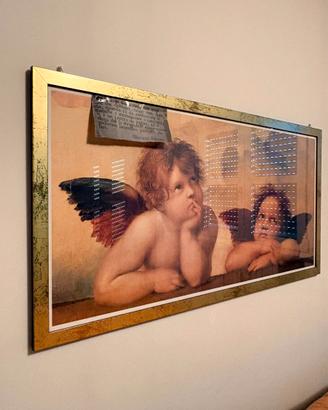 Quadro Angeli/Putti di Raffaello - cornice dorata