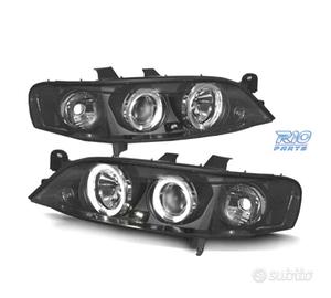 FARI PER OPEL VECTRA B 99-02 ANGEL EYES FONDO NERO