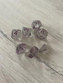 Dadi Dungeons & Dragons glitter