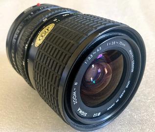 SIGMA ZOOM 28-70mm F3.5-4.5 CANON FD MOUNT