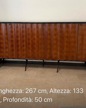 Credenza vintage italiana anni 50 60 design 267 cm