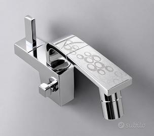 Miscelatore Lavello Parete 3 Fori Tattoo Cromato D