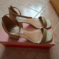 sandalo donna glitterato