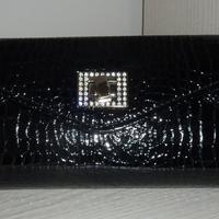 Pochette nera con strass - usata - vintage