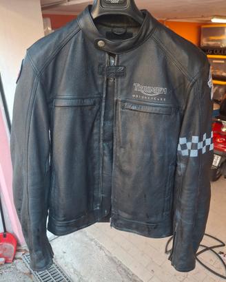 Giacca Moto Triumph con paraschiena