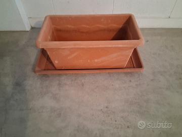 vaso completo di sottovaso