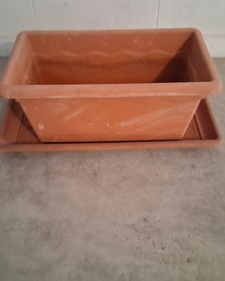 vaso completo di sottovaso