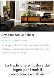 Parete attrezzata le faiber