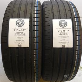 2 GOMME 215 45 17 GT RADIAL A67498