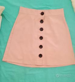 Minigonna donna " Zuiki" rosa salmone XS