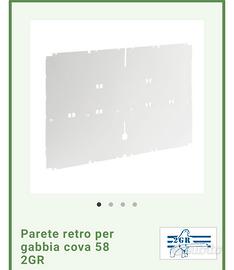 Parete retro per gabbia cova 58  2GR