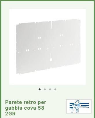 Parete retro per gabbia cova 58  2GR