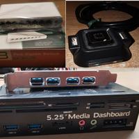 Media Dashboard 5.25" + Switch Gigabit 8 porte  Le