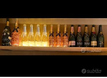 Moet chandon vuote, perrier joet belle epoque