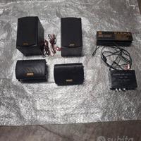 4 casse acustiche e microfono 