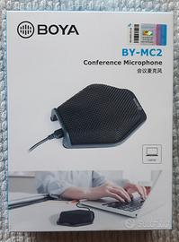 Microfono cardiode a condensatore per conferenze.