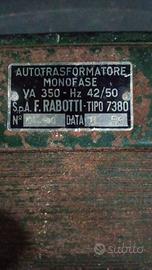 autotrasformatore monofase 350 VA