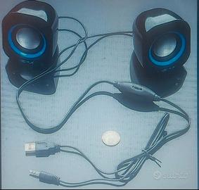 Casse Speaker USB Jack 3W Altoparlante Linq