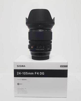 Obiettivo Sigma 24-105 f4 DG x canon usato
