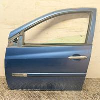 Porta anteriore sinistra Renault Clio 3 blu 5 port