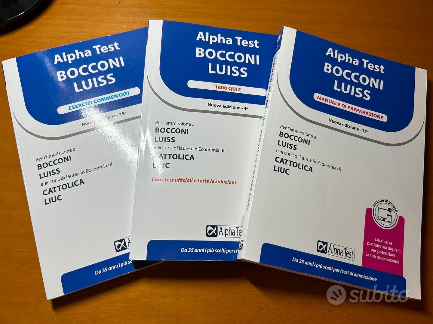 Libri alpha test Bocconi Luiss, Cattolica e Liuc - Libri e Riviste In  vendita a Milano