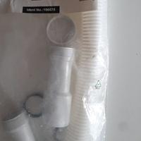 SIFONE FLESSIBILE LAVANDINO CON RACCORDO GOMITO