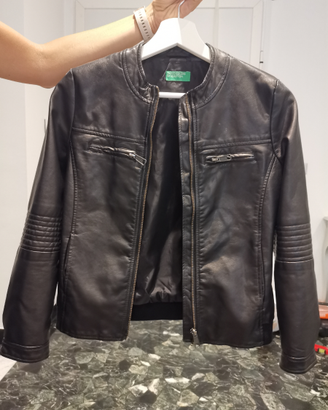Giacca pelle Benetton bambina