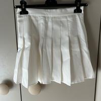 Gonna a Pieghe Bianca