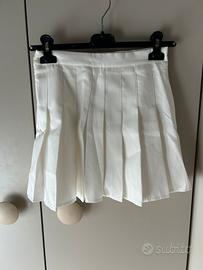 Gonna a Pieghe Bianca