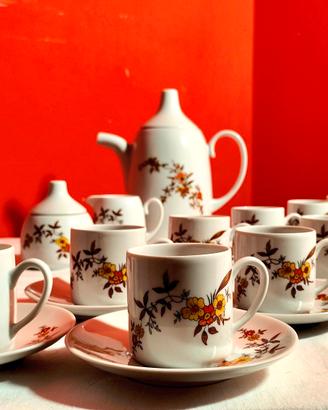 Servizio Caffè Porcellana ANCAP Vintage 12 Persone