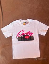 Corteiz T-Shirt Bianca Rosa Nuova Cartellino Tg S