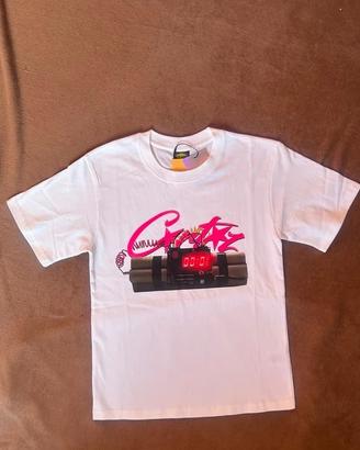 Corteiz T-Shirt Bianca Rosa Nuova Cartellino Tg S